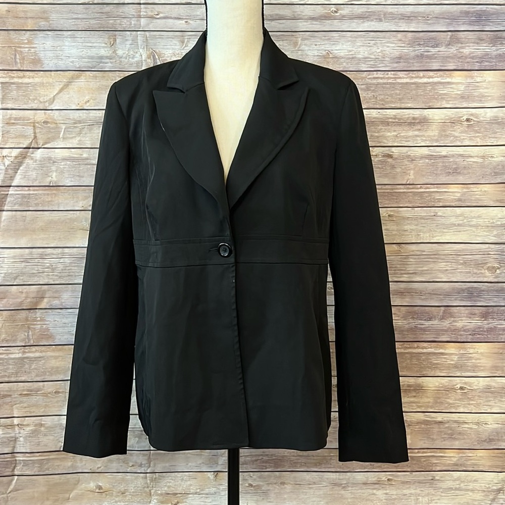 Motherhood Maternity Black Blazer Jacket- Size Large - Picture 2 of 6